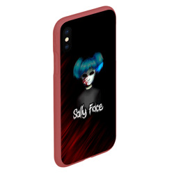 Чехол для iPhone XS Max матовый Sally Face окровавленное лицо - фото 2