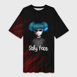 Платье-футболка 3D Sally Face окровавленное лицо