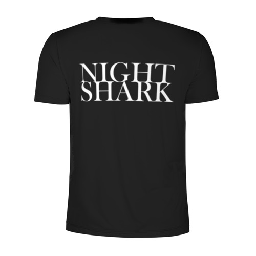 Мужская футболка 3D спортивная Night shark Фото 01