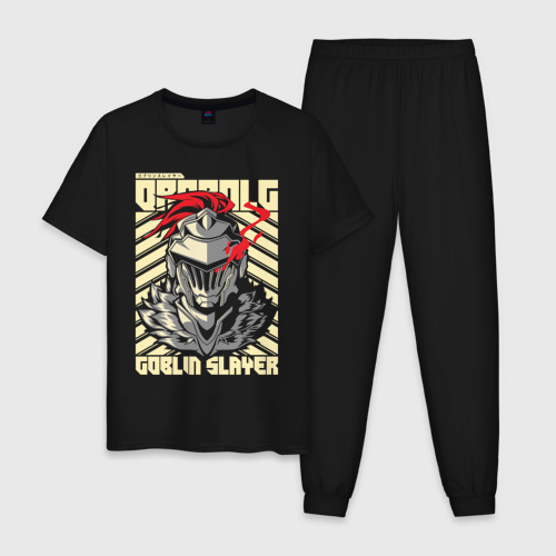 Мужская пижама хлопок Goblin Slayer Knight, цвет черный