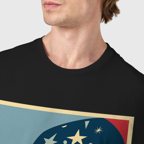 Мужская футболка хлопок Трикси, цвет черный - фото 6