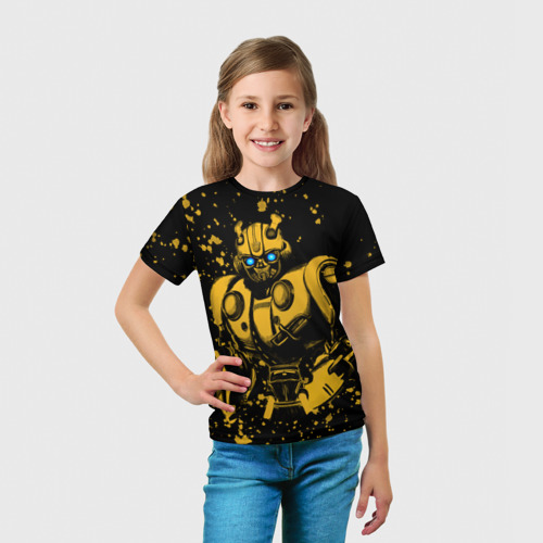 Детская футболка 3D Bumblebee, цвет 3D печать - фото 5