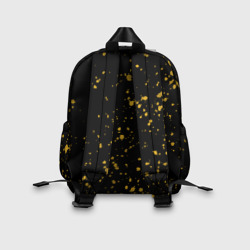 Рюкзак с принтом Bumblebee для ребенка, вид на модели сзади №2. Цвет основы: белый