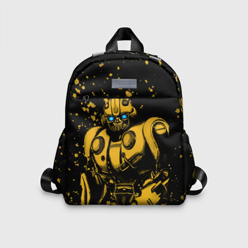 Детский рюкзак с принтом Bumblebee, вид спереди №1
