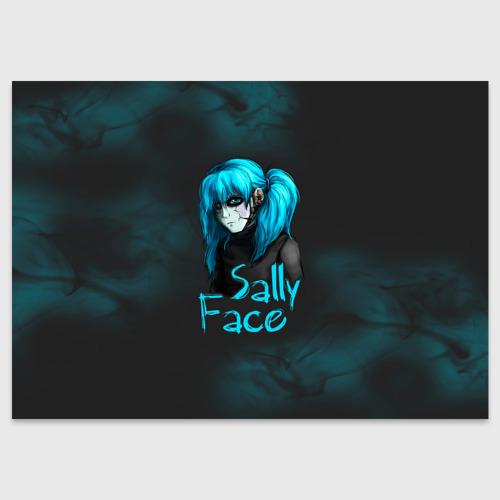 Поздравительная открытка Sally Face, цвет белый