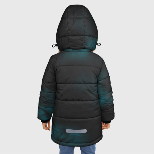 Зимняя куртка для девочек 3D Sally Face, цвет светло-серый - фото 4