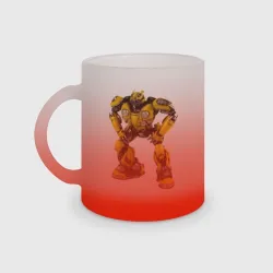 Кружка матовая стеклянная Bumblebee