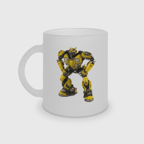 Кружка матовая стеклянная Bumblebee