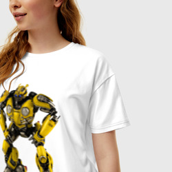 Женская футболка хлопок Oversize Bumblebee - фото 2