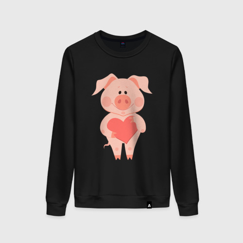 Женский свитшот хлопок Love Pig Фото 01 Женский свитшот хлопок Love Pig Фото 01