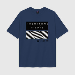 Мужская футболка Oversize хлопок texturе Twenty one pilots