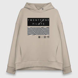 Женское худи Oversize хлопок Twenty one pilots
