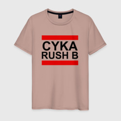 Мужская футболка хлопок Cyka Rush b CS GO