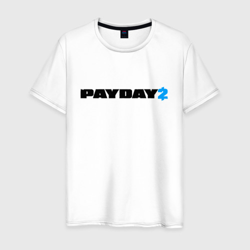Мужская футболка хлопок PAYDAY 2, цвет белый