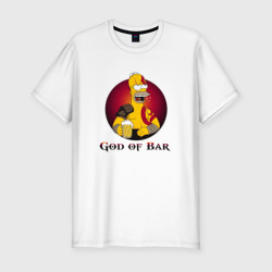 Мужская футболка хлопок Slim God of Bar