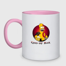 Кружка двухцветная God of Bar