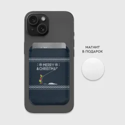 Картхолдер Magsafe магнитный Гринч Вязаный - фото 2