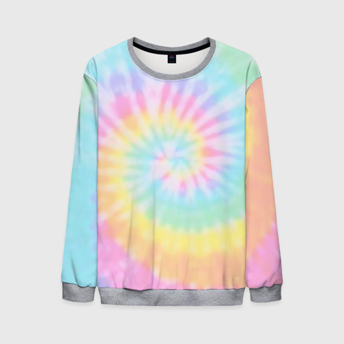 Мужской свитшот 3D Pastel Tie Dye, цвет меланж