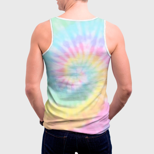 Мужская майка 3D Pastel Tie Dye, цвет 3D печать - фото 4