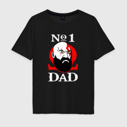 Мужская футболка хлопок Oversize Dad Kratos