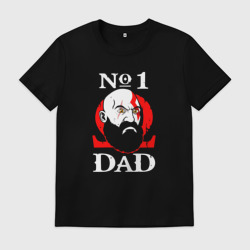 Мужская футболка хлопок Dad Kratos