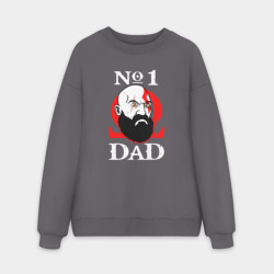 Мужской свитшот oversize без начеса хлопок Dad Kratos