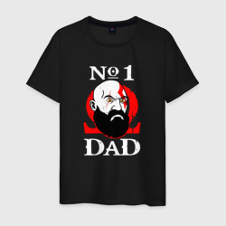 Мужская футболка хлопок Dad Kratos