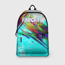 Рюкзак с принтом Farcry exclusive для любого человека, вид спереди №3. Цвет основы: белый