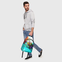 Рюкзак с принтом Farcry exclusive для любого человека, вид спереди №5. Цвет основы: белый