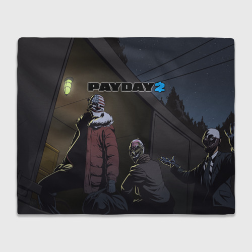 Плед 3D Payday 2, цвет 3D (велсофт)