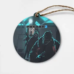 Деревянная игрушка круг Payday 2