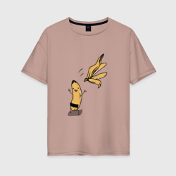 Банана – Женская футболка хлопок Oversize с принтом купить со скидкой в -16%