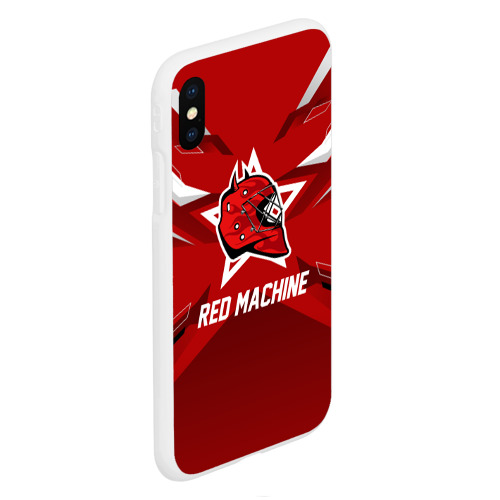 Чехол для iPhone XS Max матовый Red machine, цвет белый - фото 3