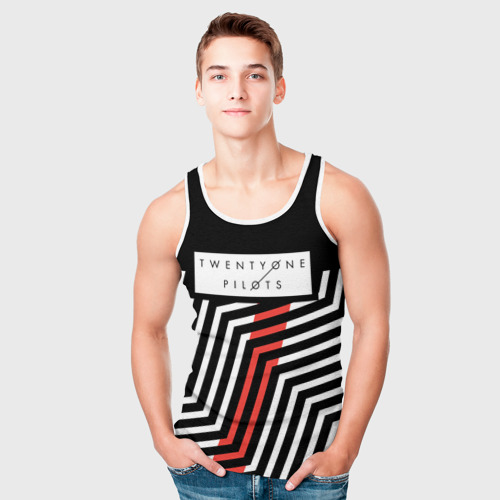 Мужская майка 3D Twenty One Pilots - Blurryface, цвет 3D печать - фото 5