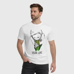 Мужская футболка хлопок Vegan Love - фото 2