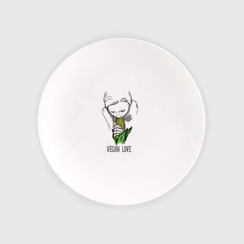 Тарелка Vegan Love