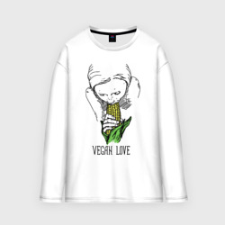 Мужской лонгслив oversize хлопок Vegan Love