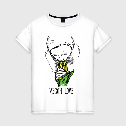 Женская футболка хлопок Vegan Love