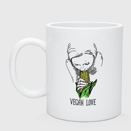 Кружка керамическая Vegan Love