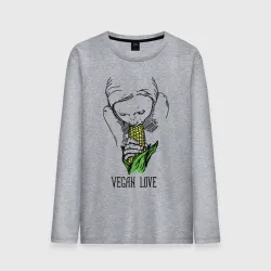 Мужской лонгслив хлопок Vegan Love