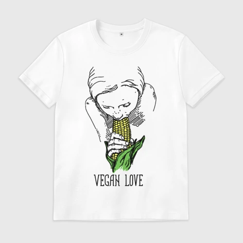 Мужская футболка хлопок Vegan Love