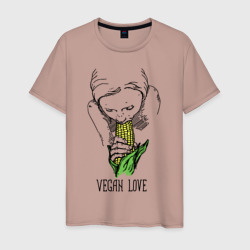 Мужская футболка хлопок Vegan Love