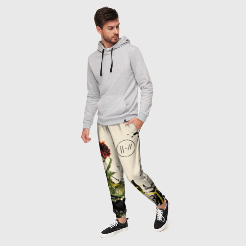 Мужские брюки 3D Twenty One Pilots - Trench, цвет 3D печать - фото 3