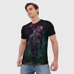 Мужская футболка 3D Убийца гоблинов - Рыцарь - фото 2