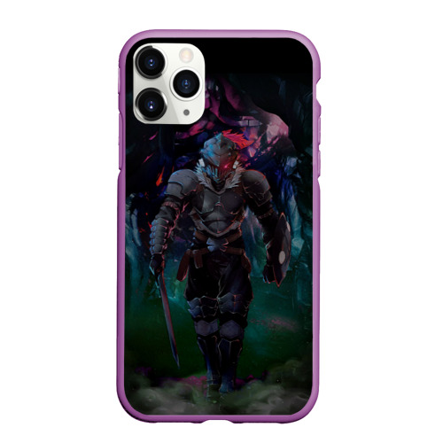 Чехол для iPhone 11 Pro Max матовый Убийца гоблинов - Рыцарь, цвет фиолетовый