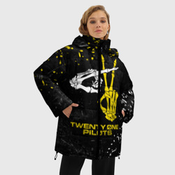 Женская зимняя куртка Oversize TOP - Skeleton Clique - фото 2