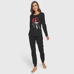 Женская пижама с лонгсливом хлопок Сайтама - фото 2