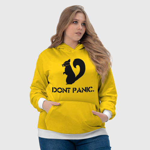 Женская толстовка 3D Dont Panic, цвет 3D печать - фото 6