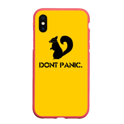 Чехол для iPhone XS Max матовый Dont Panic