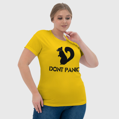 Женская футболка 3D Dont Panic, цвет 3D печать - фото 6